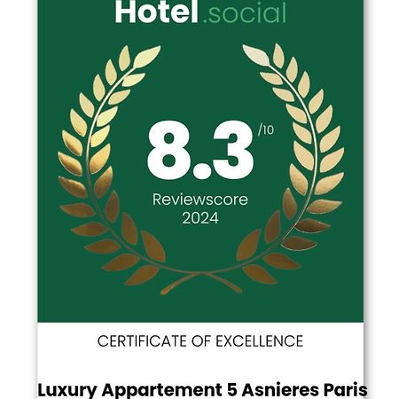 Luxury Appartement 5 Asnieres Paris Kültér fotó